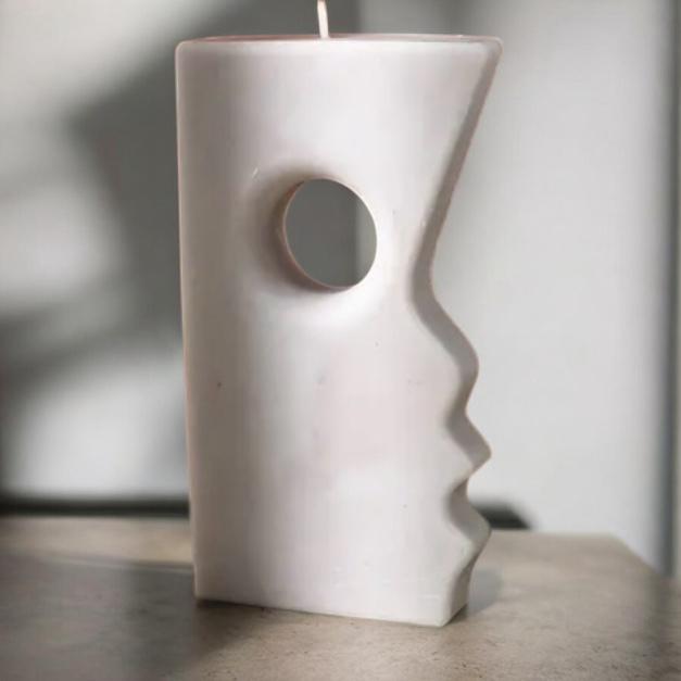 İkili Yüz Şeklinde Mum